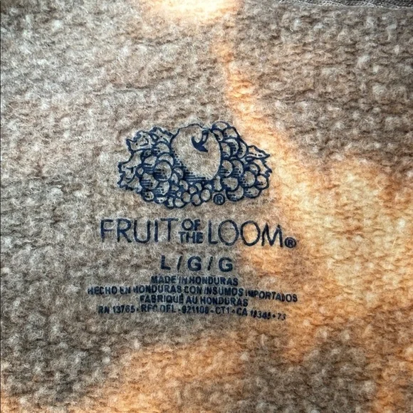 Fruit of the Loom Tie Dye Cropped Sweatshirt Size L - Picture 6 of 6